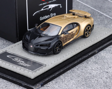Load image into Gallery viewer, HH 1:64 Black Gold Chiron Super Sports Model Diecast Resin Car New Collection