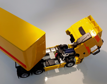 Load image into Gallery viewer, MJ 1:64 Yellow SANY Trailer Container Truck Model Diecast Metal Car New Collection