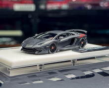 Load image into Gallery viewer, Tardis 1:64 Matte Black Aventador LP750-4 SV Sport Model Diecast Resin Car New Collection