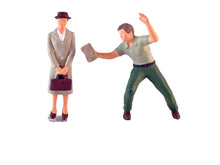 Load image into Gallery viewer, 1:64 Painted Figure Model Miniature Resin Diorama Sand Old Woman Cleaning Worker