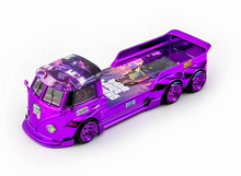 Load image into Gallery viewer, Liberty 1:64 Purple VW T1 6x6 Flatbed Tow Truck Sport Model Diecast Metal Car