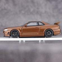 Load image into Gallery viewer, MH 1:64 Brown Skyline GTR R34 Nismo CRS Sports Model Diecast Metal Car New Collection