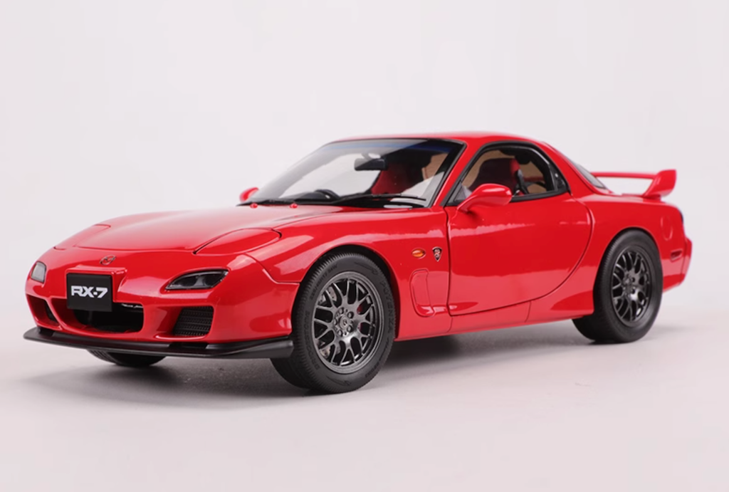 Polar Master 1:18 Red RX7 FD Spirit R Engine Sport Model Diecast