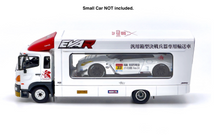 Load image into Gallery viewer, UM 1:64 White 500 HINO EVA Ranger Transporter Truck Model Diecast Metal Car