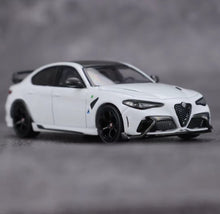 Load image into Gallery viewer, BBR 1:64 White Romeo Giulia GTAm Sedan Sports Model Diecast Metal Car New Collection