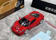 Load image into Gallery viewer, TOC 1:64 Red Silver Rims 458 Speciale Sports Model Diecast Metal Car New Collection