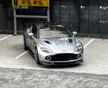 Load image into Gallery viewer, King 1:64 Silver Vanquish Zagato Hatchback Sports Model Diecast Metal Car New Collection