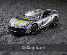 Load image into Gallery viewer, Bburago 1:64 Gray Ferrari 812 Competizione Sports Model Diecast Metal Car New Collection