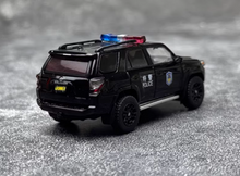 Load image into Gallery viewer, GCD 1:64 Black Police 4 Runner TRD PRO SUV Sports Model Diecast Metal Car New Collection