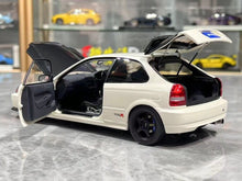 Load image into Gallery viewer, MH 1:18 White Civic Type R EK9 Spoon B16B Vtec Engine Model Diecast Metal Car