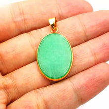 Load image into Gallery viewer, Nature Jade Green Oval Pendant Necklace Gift Jewelry charm Blessing Lucky New a