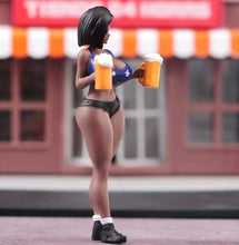 Load image into Gallery viewer, 1:64 Painted Figure Model Miniature Resin Diorama Sand Girl With Beer Lady Sexy