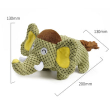 Load image into Gallery viewer, Dog Squeaky Toys Elephant Chew Puppy Fluffy Rope Toy Durable Teeth Grinding Pet