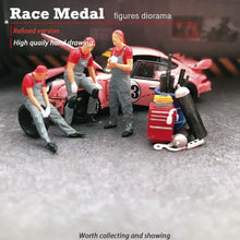 Load image into Gallery viewer, 1:64 Painted Figure Mini Model Miniature Resin Diorama Car Repairman Repaired R