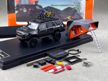 Load image into Gallery viewer, GCD 1:64 Black 4 Runner N280 SUV ORV Camper TRD Model Diecast Metal Car New Collection