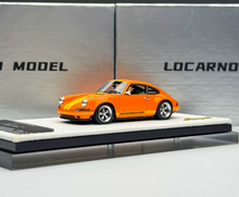 Load image into Gallery viewer, 1:64 LOCARNO Orange Singer 964 Coupe Sports Model Diecast Resin Car New Collection