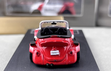 Load image into Gallery viewer, HKM 1:64 White VW RWB Beetle Convertible Sports Model Diecast Metal Car New Collection