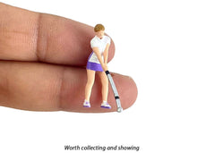 Load image into Gallery viewer, 1:64 Painted Figure Model Miniature Resin Diorama Sand Sports Goft Couple Set New