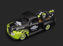 Load image into Gallery viewer, Maisto 1:24 1948 FL Panhead F1 Pickup Truck Motorcycle Model Toy Metal Car BN