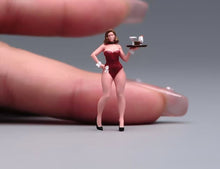 Load image into Gallery viewer, 1:64 Painted Figure Model Miniature Resin Diorama Toy Beauty Lady Bikini Girl