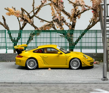 Load image into Gallery viewer, Tarmac 1:64 Yellow RWB 997 Notting Hill Sports Model Diecast Metal Car New Collection