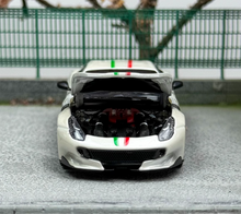 Load image into Gallery viewer, LT 1:64 White F12 TDF V12 Super Racing Sports Model Diecast Metal Car New Collection