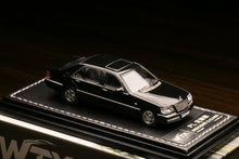 Load image into Gallery viewer, WTX 1:64 Black S600 W140 Luxury Limousine Classic Model Diecast Metal Car New Collection