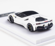 Load image into Gallery viewer, MJ 1:64 White SF90 Hard Top Racing Sports Model Diecast Metal Car New Collection