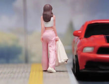 Load image into Gallery viewer, 1:64 Painted Figure Model Miniature Resin Diorama Sand Girl Carrying Clothes Toy New Collection