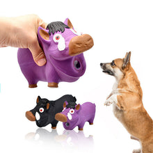 Load image into Gallery viewer, Dog Squeaky Toys Chew Puppy Rubber Pig Pet Breeds Play Fetch Reduce Anxiety Safe