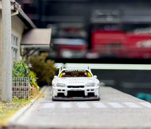 Load image into Gallery viewer, Minigt 1:64 White JDM LB ER34 GTR #23 Sports Model Diecast Metal Car New Collection
