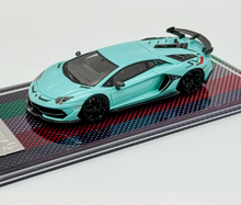 Load image into Gallery viewer, U2 1:64 Blue Novitec Aventador SVJ LP770 Sports Model Diecast Resin Car New Collection