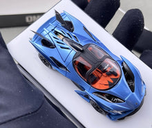 Load image into Gallery viewer, DMH 1:64 Blue Project Evo Racing Sports Model Diecast Metal Car New Collection