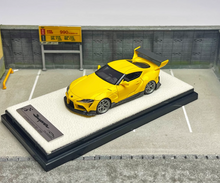 Load image into Gallery viewer, YM 1:64 JDM Yellow Supra Racing Sports Model Diecast Resin Car