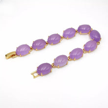 Load image into Gallery viewer, Nature Jade Beaded Bracelet Jewelry Blessing Lucky Fortune Gift For Her Purple c