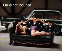 Load image into Gallery viewer, 1:64 Painted Figure Miniature Mini Resin Model Diorama Lady Sexy Laying Sofa Set