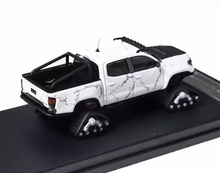 Load image into Gallery viewer, GCD 1:64 White Tacoma Pickup Truck Snow Sports Model Diecast Metal Car New Collection