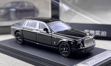 Load image into Gallery viewer, SW 1:64 Black Phantom VII 7 Luxury Sedan Sports Model Diecast Metal Car New Collection