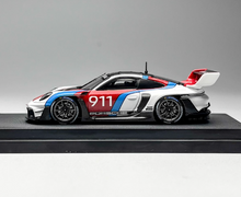 Load image into Gallery viewer, HKM 1:64 White Decal 911 GT3 R 992 Rennsport Sport Model Diecast Metal Car New Collection