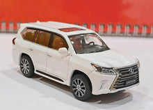 Load image into Gallery viewer, JKM 1:64 White LX570 Luxury SUV Off Road Sports Model Diecast Metal Car New