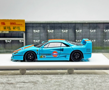 Load image into Gallery viewer, MY64 1:64 Blue Gulf 1999 F40 Super Racing Sports Model Diecast Resin Car New