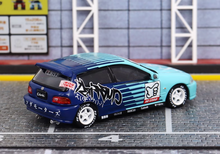 Load image into Gallery viewer, SW 1:64 JDM Blue EG6 Civic R Hatchback Sports Model Diecast Metal Car New