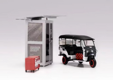 Load image into Gallery viewer, SH 1:64 EV Tuk Tuk Tricycle Charging Station Sport Model Diecast Metal Car New