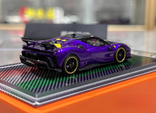 Load image into Gallery viewer, U2 1:64 Purple SF90XX Stradale Racing Sports Model Diecast Resin Car New Collection