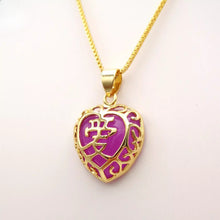 Load image into Gallery viewer, Nature Jade Love Pendant Necklace Gift Jewelry charm Blessing Adore Jewelry f