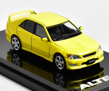 Load image into Gallery viewer, HobbyJapan 1:64 Yellow Altezza RS200 Spoiler Sport Model Diecast Metal Car New Collection