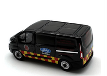 Load image into Gallery viewer, OXFORD 1:76 Black Transit Fire Rescue Vehicle Van Model Diecast Metal Car New Collection
