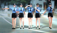 Load image into Gallery viewer, 1:64 Painted Figure Unpainted Model Miniature Resin Diorama Sand Woman Police New