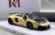 Load image into Gallery viewer, RM 1:64 Gold Aventador LP700-4 LBWK Sports Model Diecast Metal Car New Collection