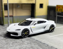 Load image into Gallery viewer, HKM 1:64 White Gemera Super Racing Sports Model Diecast Metal Car